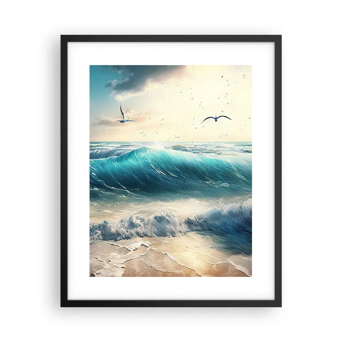 Poster in cornice nera - Mormora solo per te - 40x50 cm