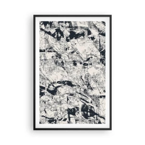 Poster in cornice nera - La compenetrazione degli opposti - 61x91 cm