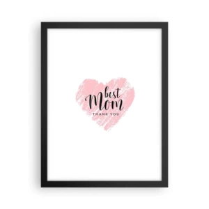 Poster in cornice nera - È sempre il momento giusto - 30x40 cm