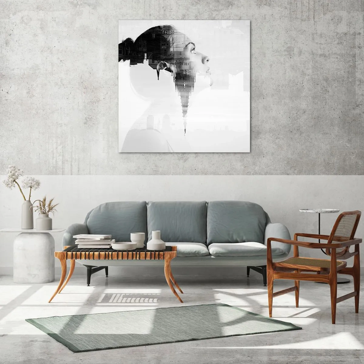 Quadro su vetro - Sui due lati del vetro - 50x50 cm