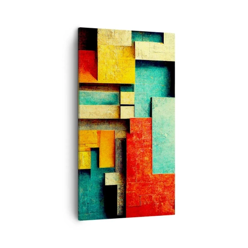 Quadro su tela - Stampe su Tela - Il festival degli angoli retti - 45x80 cm