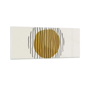 Quadro su vetro - Astrazione fremente di calore - 100x40 cm