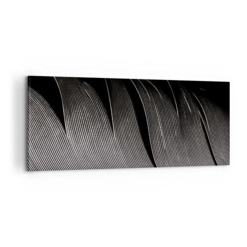 Quadro su tela - Stampe su Tela - Piuma: struttura meravigliosa - 100x40 cm