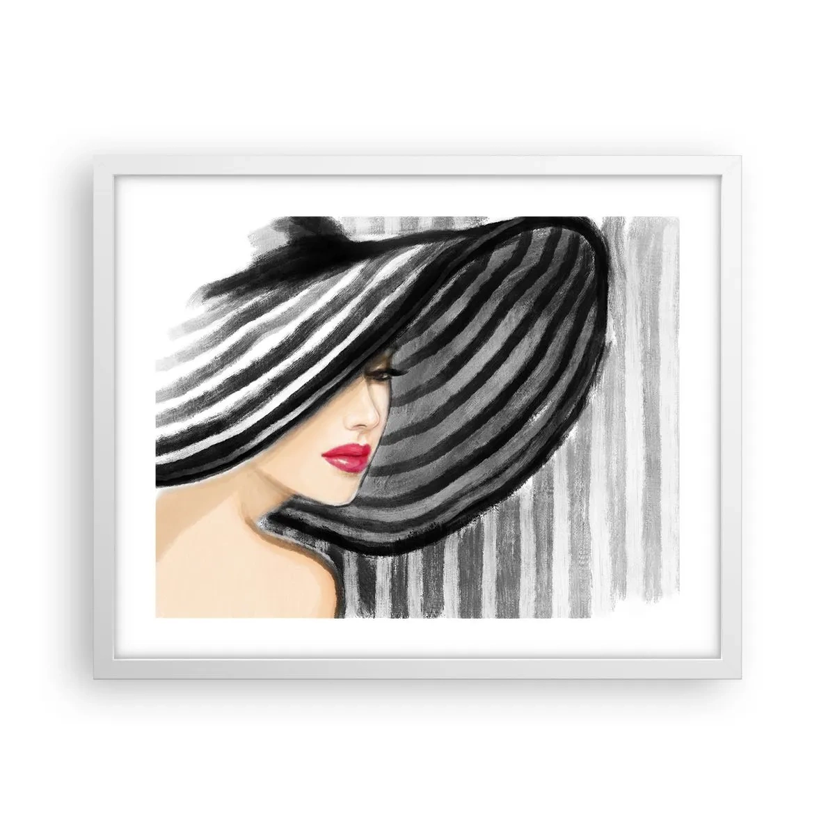 Poster in cornice bianca - Dove trovarti? - 50x40 cm