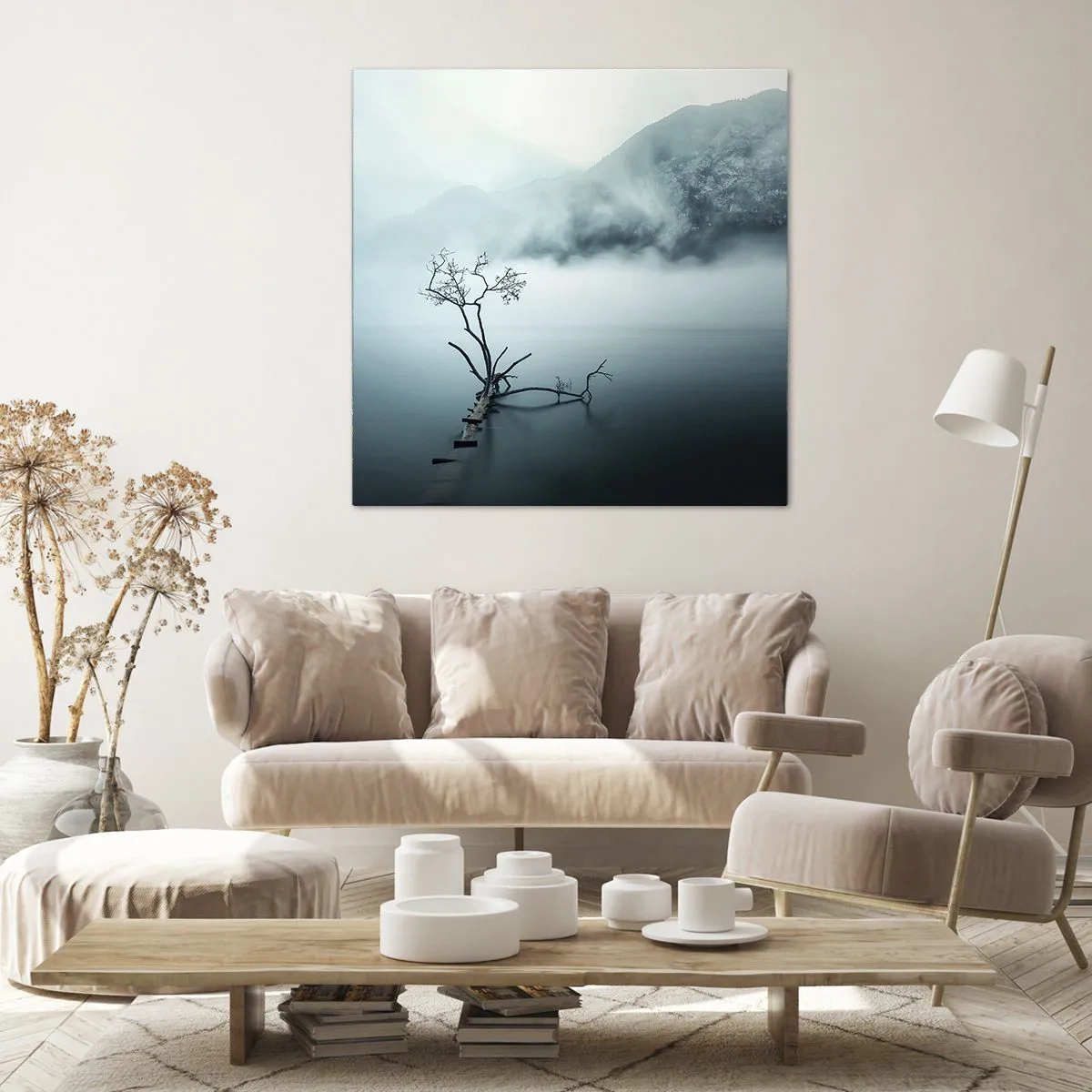 Quadro su tela - Stampe su Tela - Dall'acqua e dalla nebbia - 30x30 cm