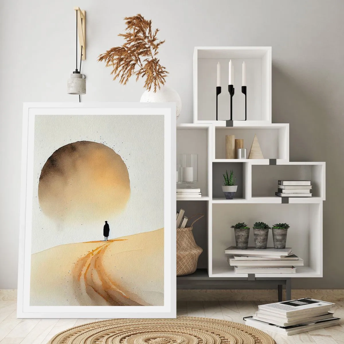 Poster in cornice bianca - Ed è nostalgia - 40x50 cm