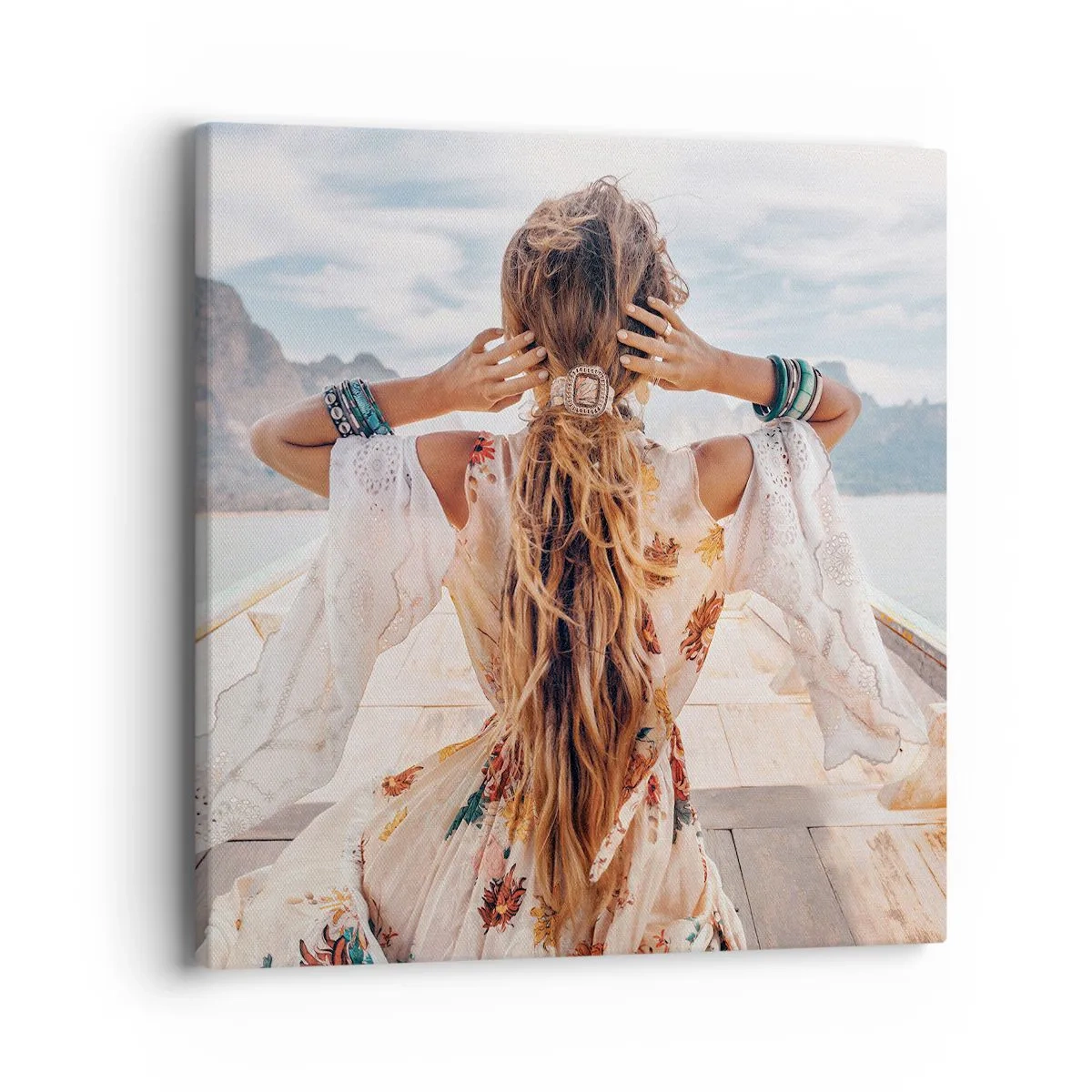 Quadro su tela - Stampe su Tela - In cammino verso la felicità - 40x40 cm