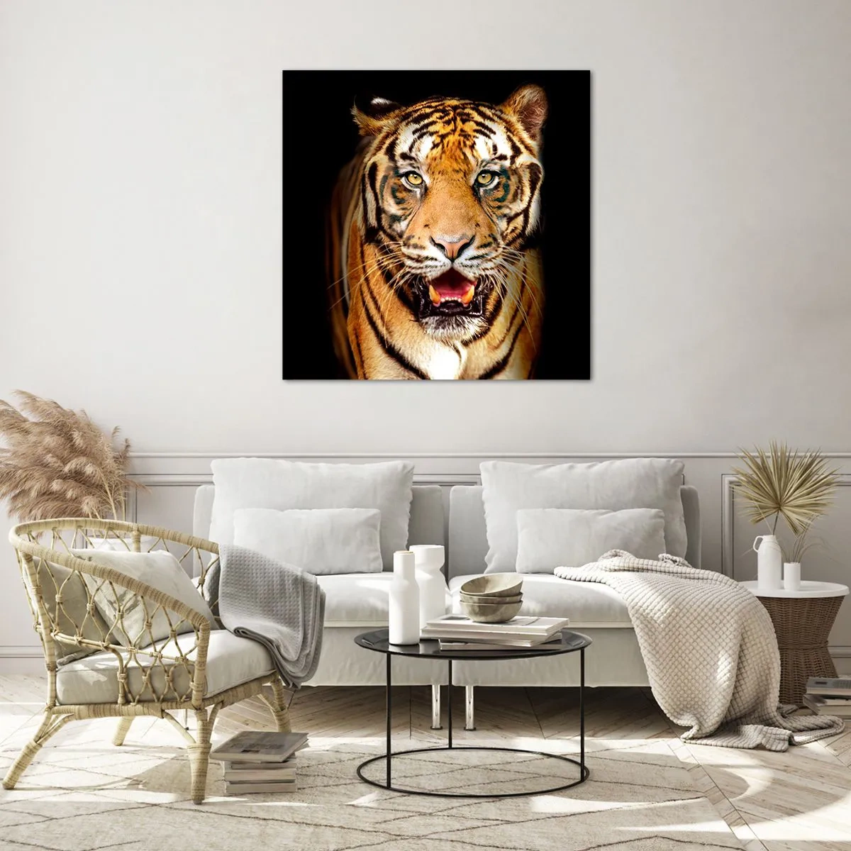 Quadro su vetro - Cuore selvatico - 40x40 cm