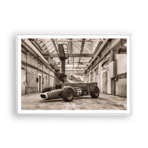 Poster in cornice bianca - Il riposo del vincitore - 100x70 cm