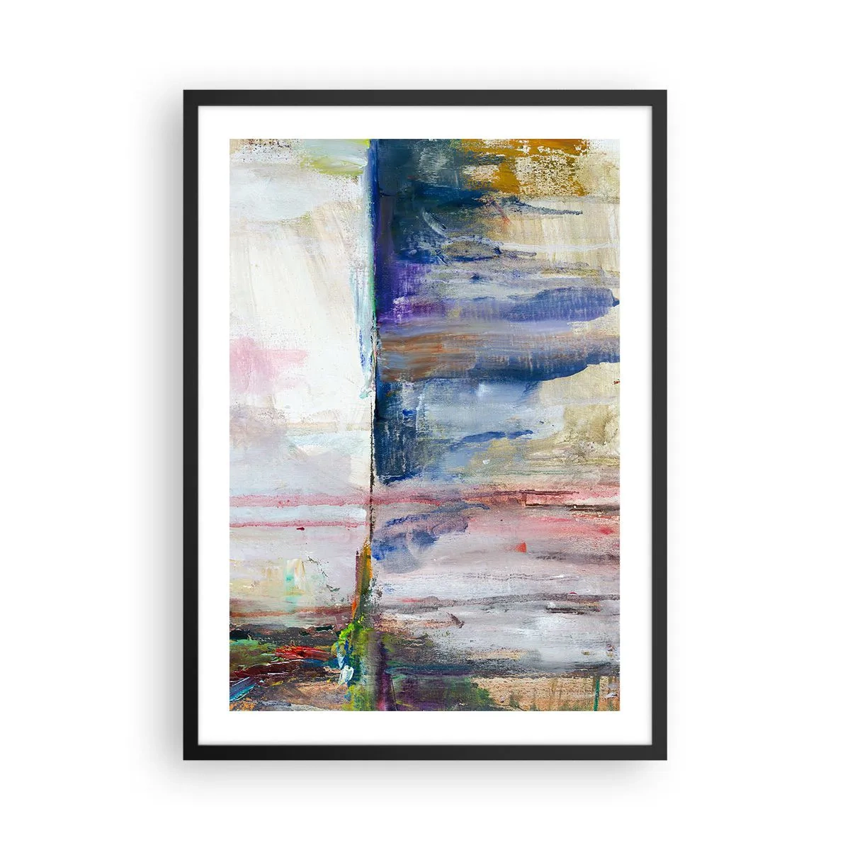 Poster in cornice nera - Impressioni e suggestioni colorate - 50x70 cm