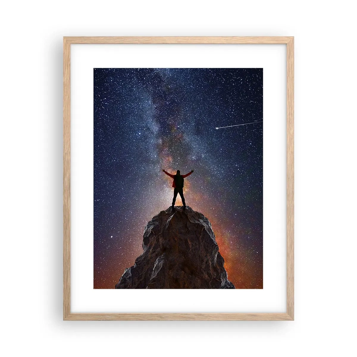 Poster in cornice rovere chiaro - La forza è con me! - 40x50 cm