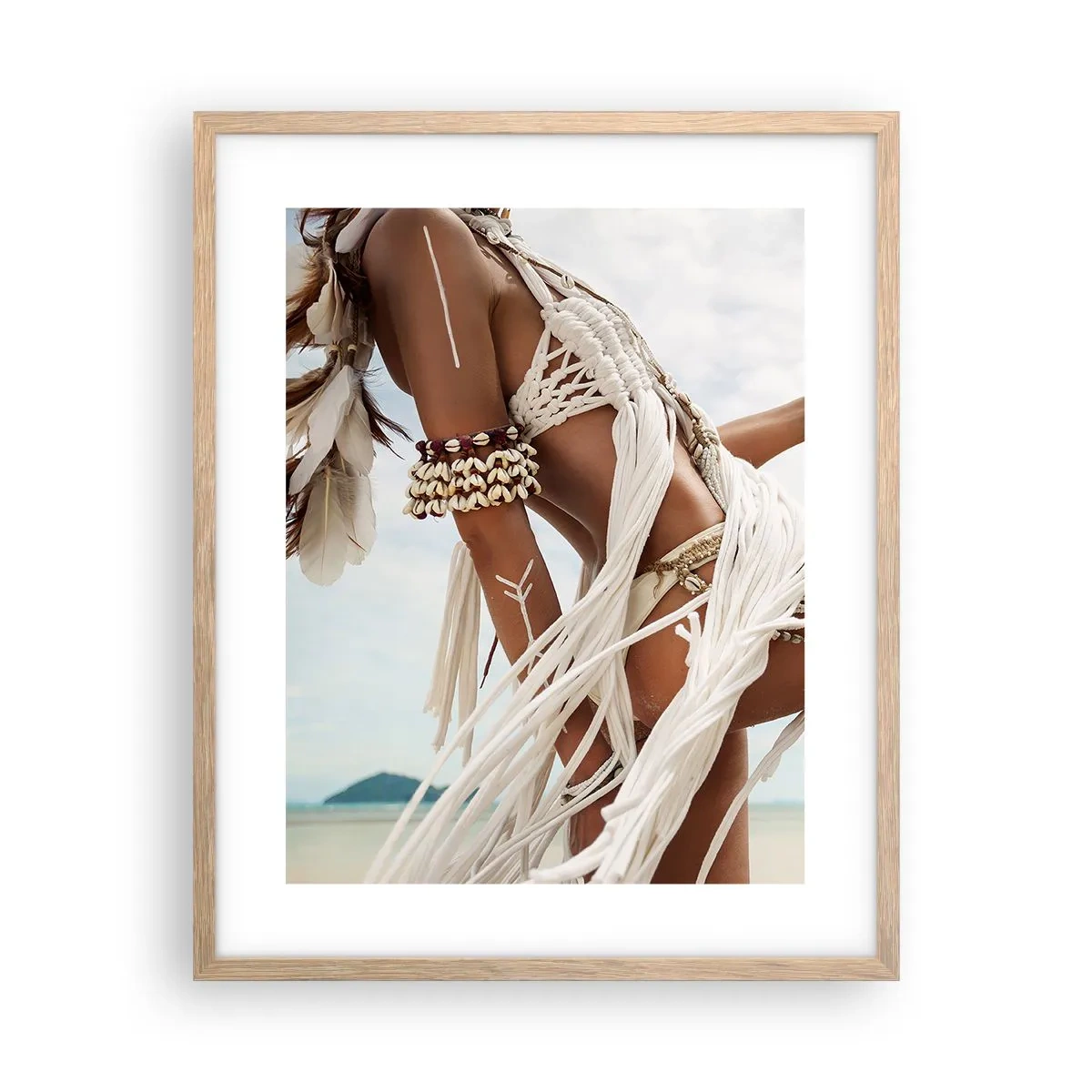 Poster in cornice rovere chiaro - La sacerdotessa del sole - 40x50 cm