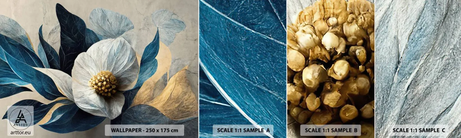 Campione di Fotomurale Adesivo Deluxe Sticker - Ha un cuore d'oro - Fiore, Elegante, Pezzo - 100x30 cm