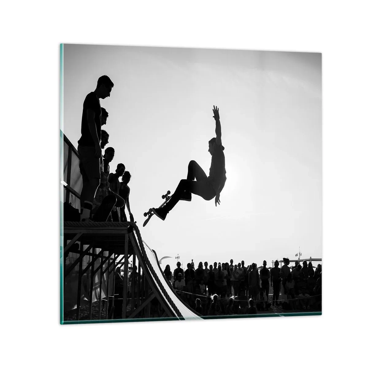 Quadro su vetro - Protagonisti e spettatori - 40x40 cm