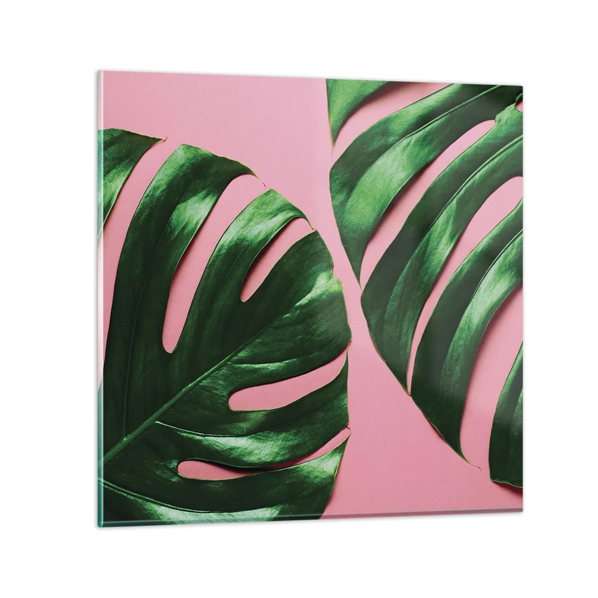 Quadro su vetro - Appuntamento in verde - 30x30 cm