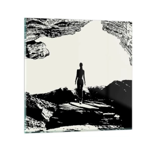 Quadro su vetro - Un nuovo sguardo - 30x30 cm