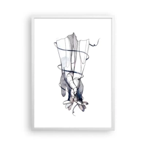 Poster in cornice bianca - Studio del tocco - 50x70 cm