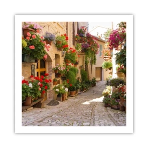 Poster - Un'esplosione di fiori - 60x60 cm