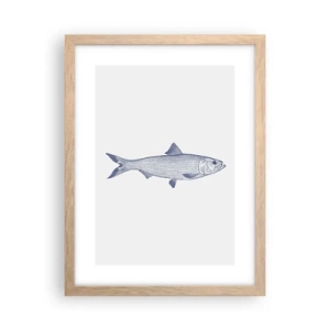 Poster in cornice rovere chiaro - Un saluto dai mari del nord - 30x40 cm