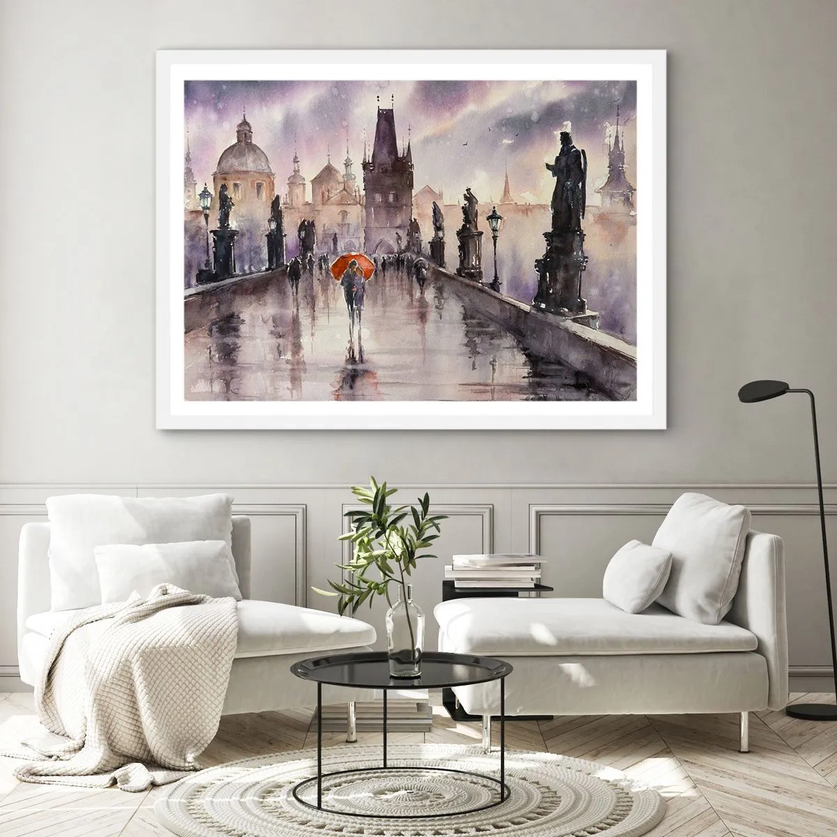 Poster in cornice bianca - Le persone non cambiano - 100x70 cm