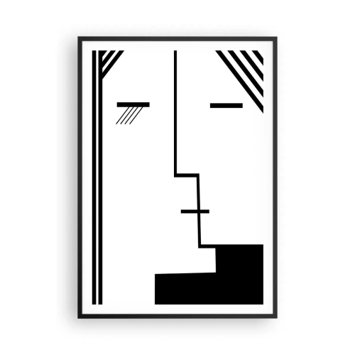 Poster in cornice nera - Semplicemente un bacio - 70x100 cm