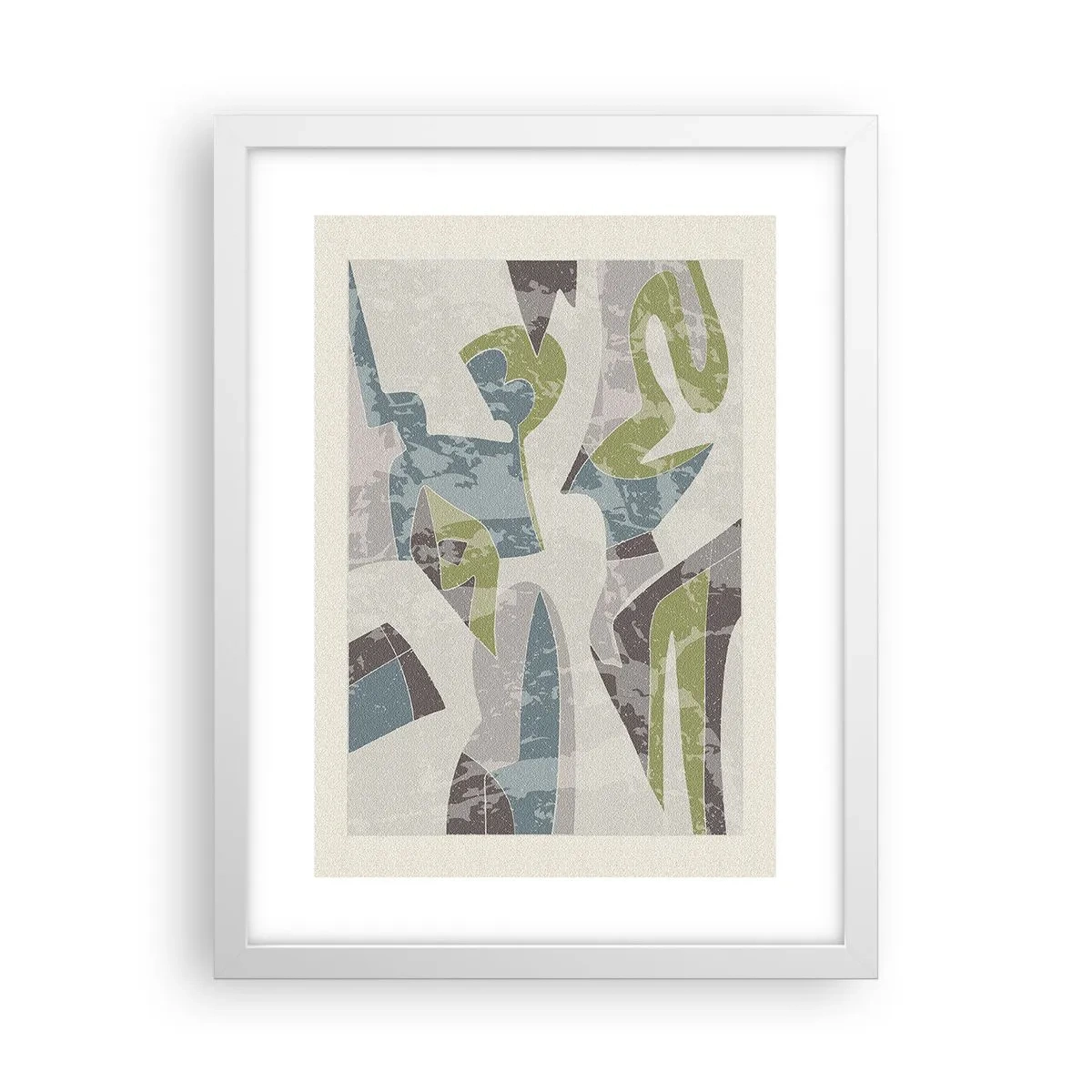 Poster in cornice bianca - Composizione oltre il vetro - 30x40 cm