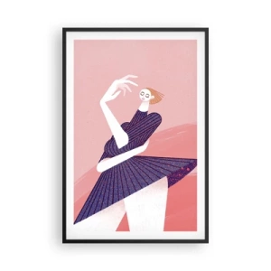 Poster in cornice nera - Ogni passo al ritmo di danza - 61x91 cm