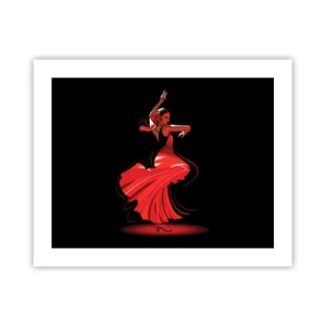 Poster - Lo spirito focoso del flamenco - 50x40 cm