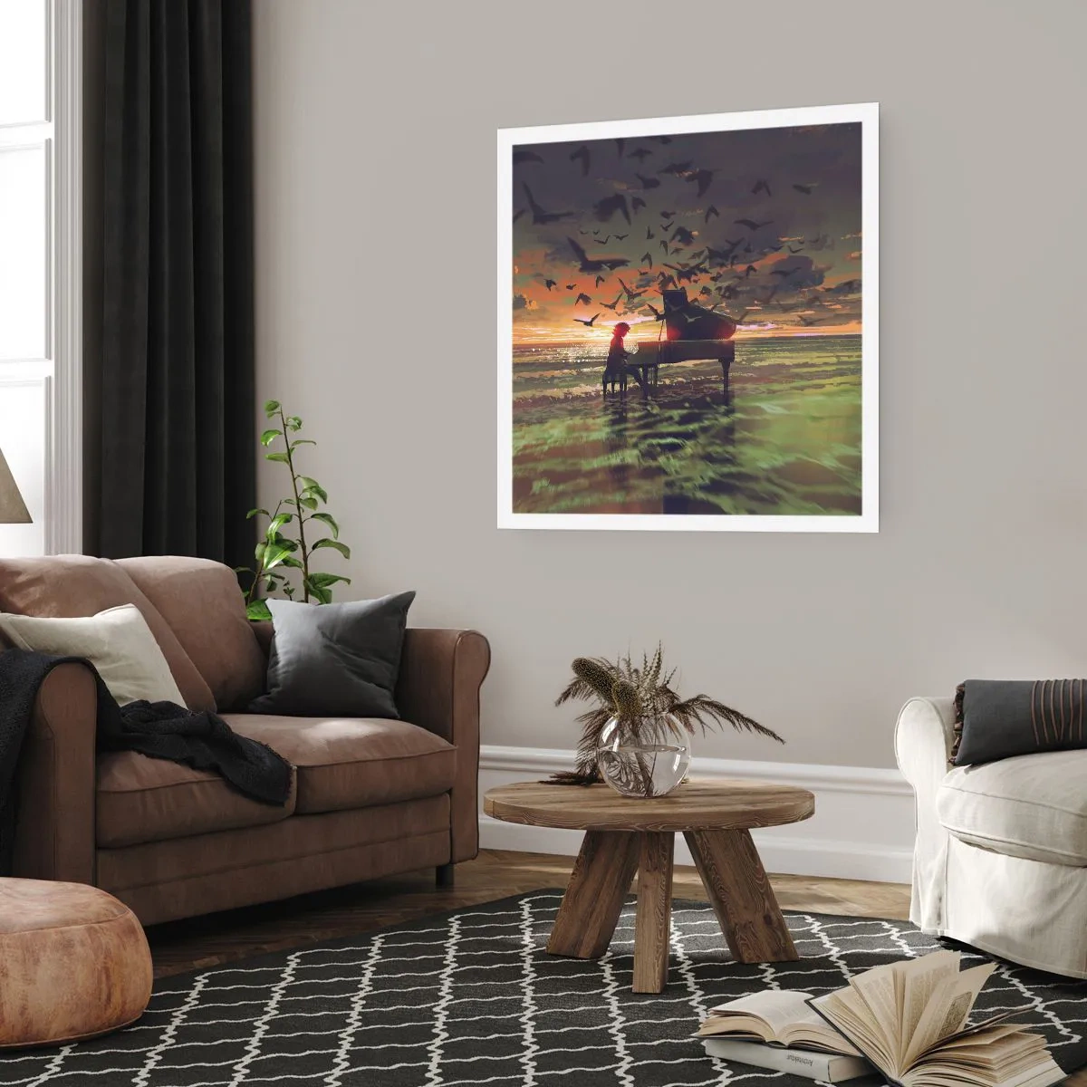 Poster - Concerto per pianoforte e onde - 30x30 cm