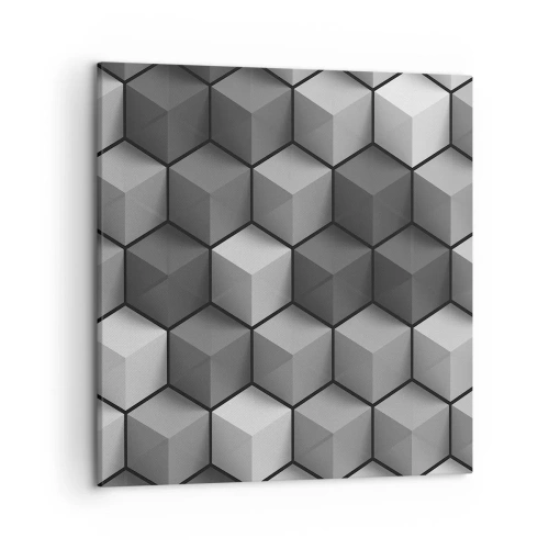 Quadro su tela - Stampe su Tela - Puzzle cubista - 50x50 cm