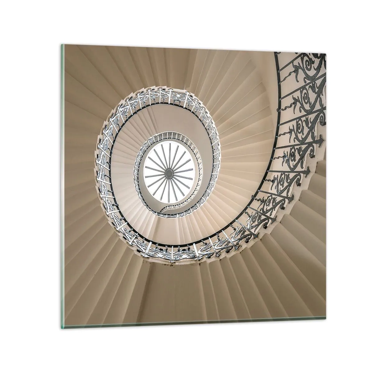 Quadro su vetro - Al centro della chiocciola - 70x70 cm