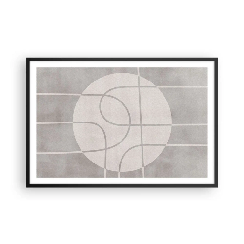Poster in cornice nera - Tondo e dritto - 91x61 cm