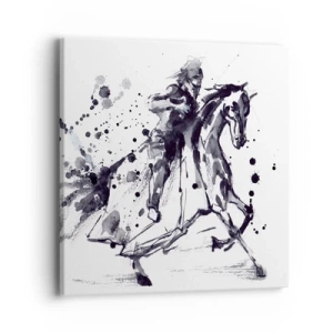 Quadro su tela - Stampe su Tela - Il cavaliere nero - 40x40 cm