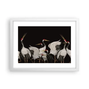 Poster in cornice bianca - Cose da uccelli - 40x30 cm