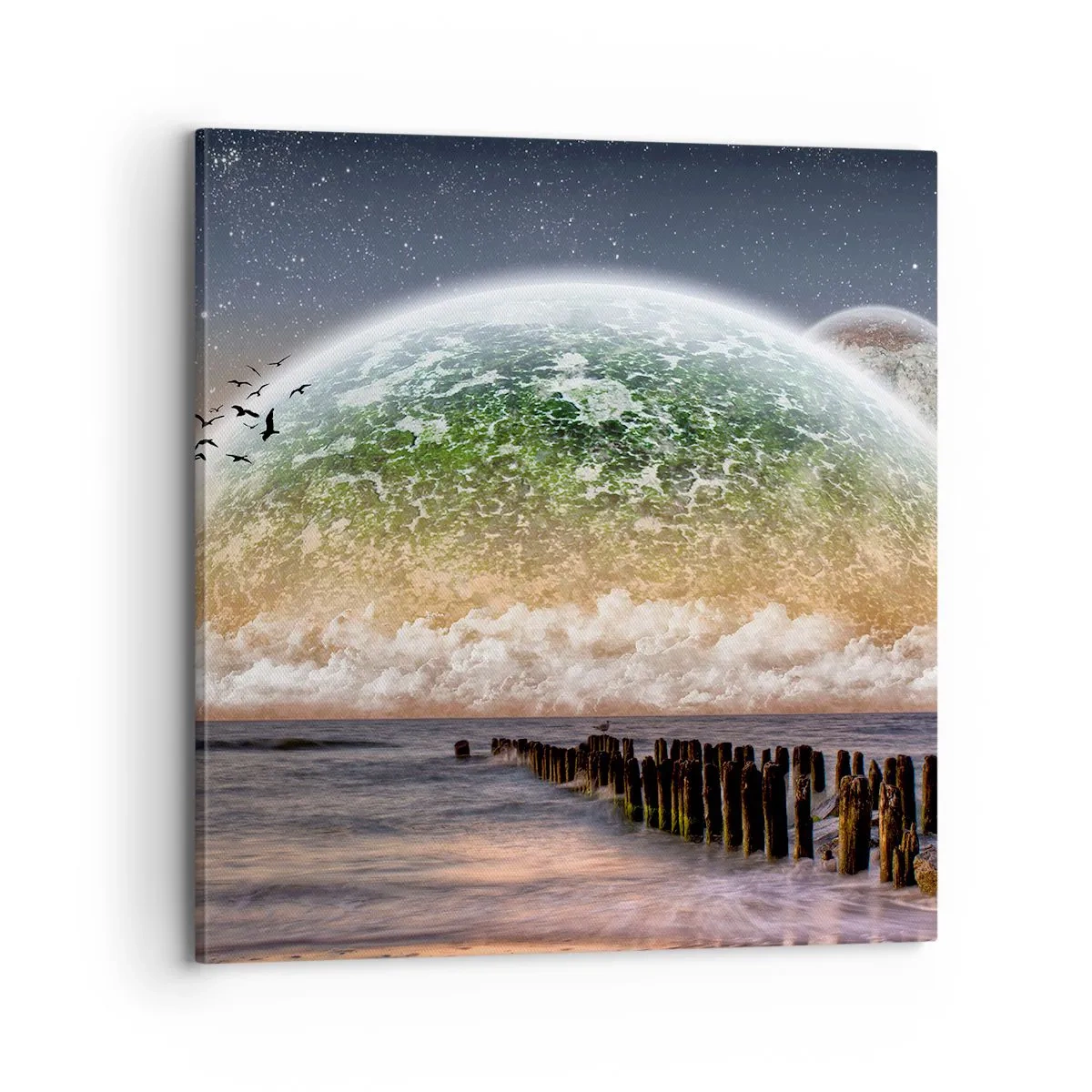 Quadro su tela - Stampe su Tela - E il mondo emerse dalle acque - 70x70 cm