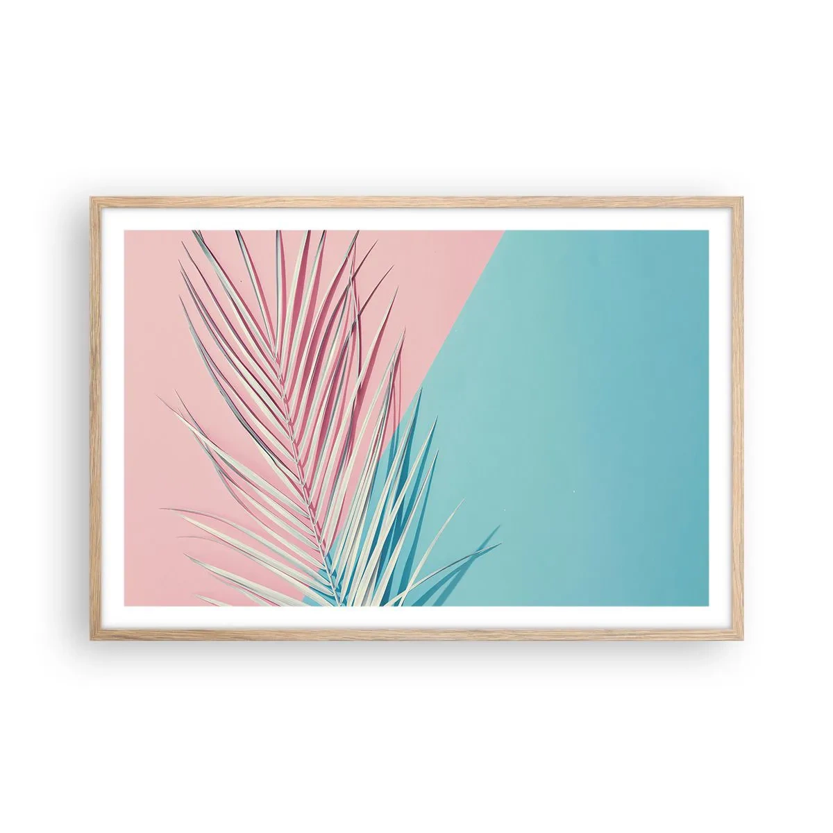 Poster in cornice rovere chiaro - Impressione tropicale - 91x61 cm