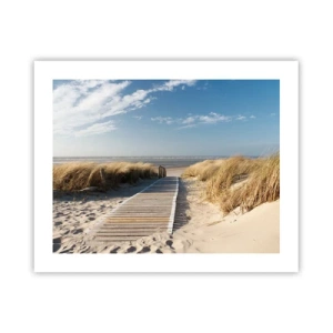 Poster - Dopo la duna, nel fruscio dell'erba - 50x40 cm