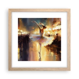 Poster in cornice rovere chiaro - Miracolo nella strada - 30x30 cm