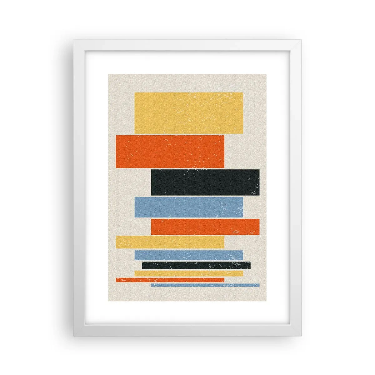 Poster in cornice bianca - Notazione musicale - 30x40 cm