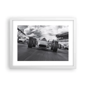 Poster in cornice bianca - C'è la forza! - 40x30 cm