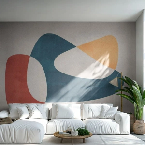 Fotomurali Premium Canvas - Influenze e metamorfosi - Pezzo, Forme, Minimalista - 350x256 cm
