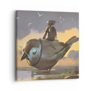 Quadro su tela - Stampe su Tela - La sosta di un viaggio fantastico - 40x40 cm