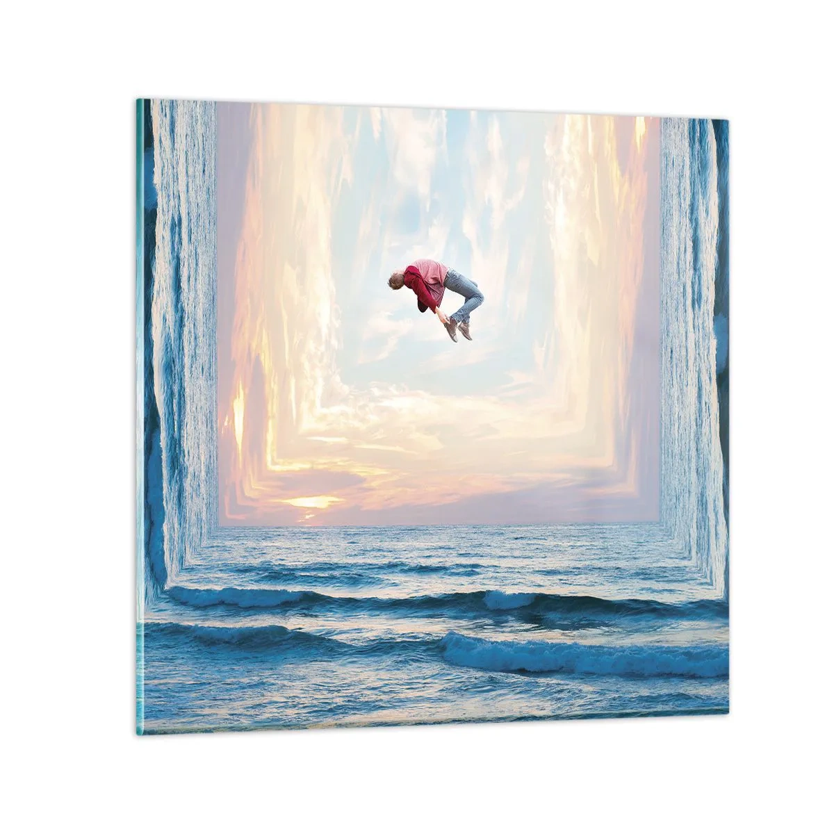 Quadro su vetro - In un'altra dimensione - 50x50 cm