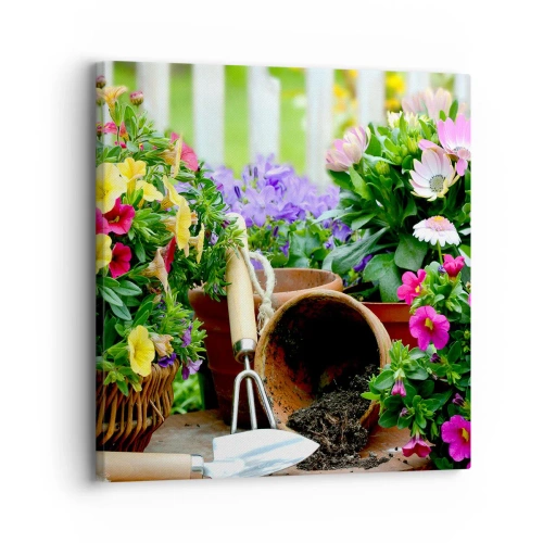 Quadro su tela - Stampe su Tela - Il giardino di Sofia - 30x30 cm