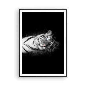 Poster in cornice nera - Selvaggità e pace - 70x100 cm