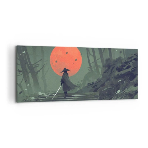 Quadro su tela - Stampe su Tela - Il guerriero della luna rossa - 100x40 cm