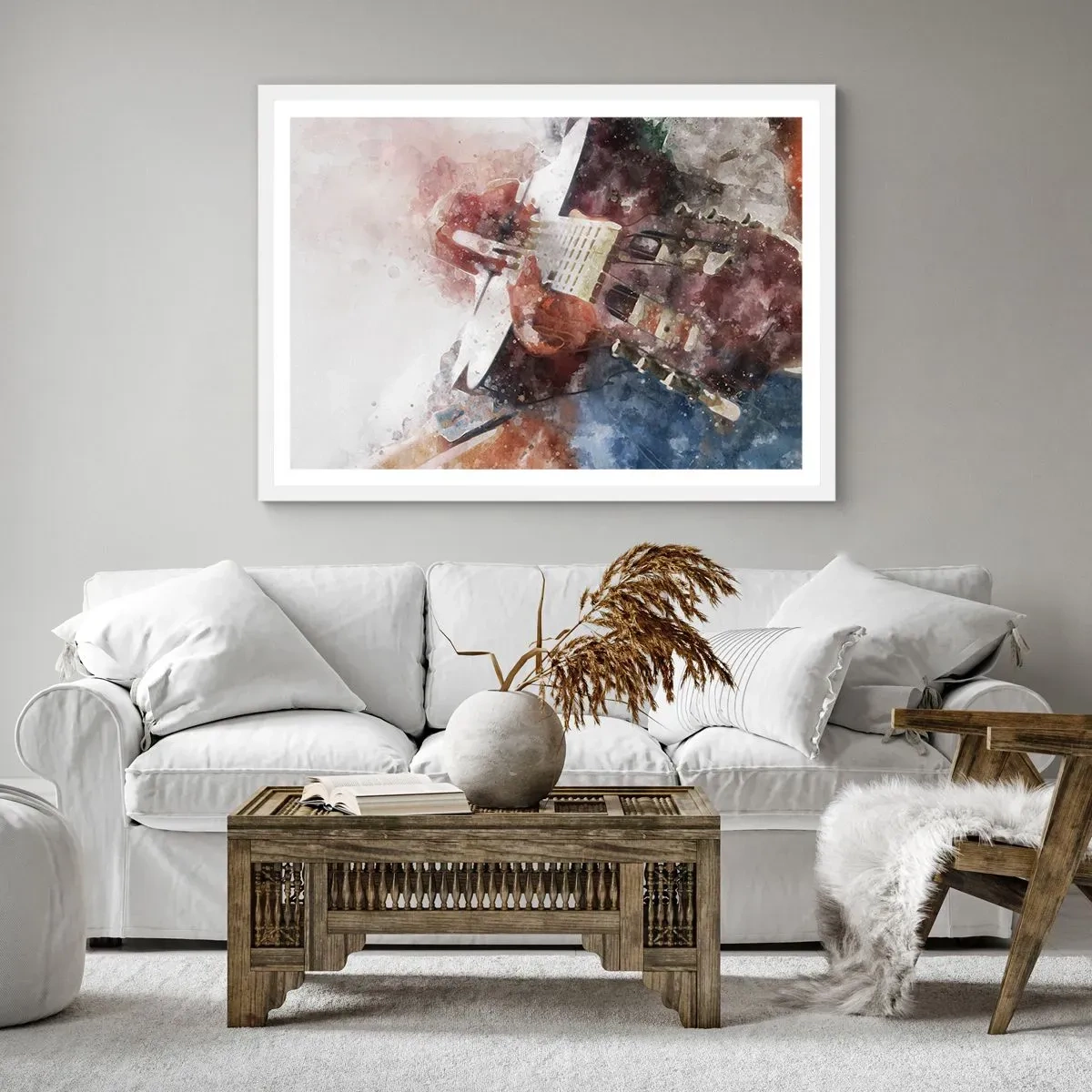 Poster in cornice bianca - E tu che ne pensi? - 50x40 cm