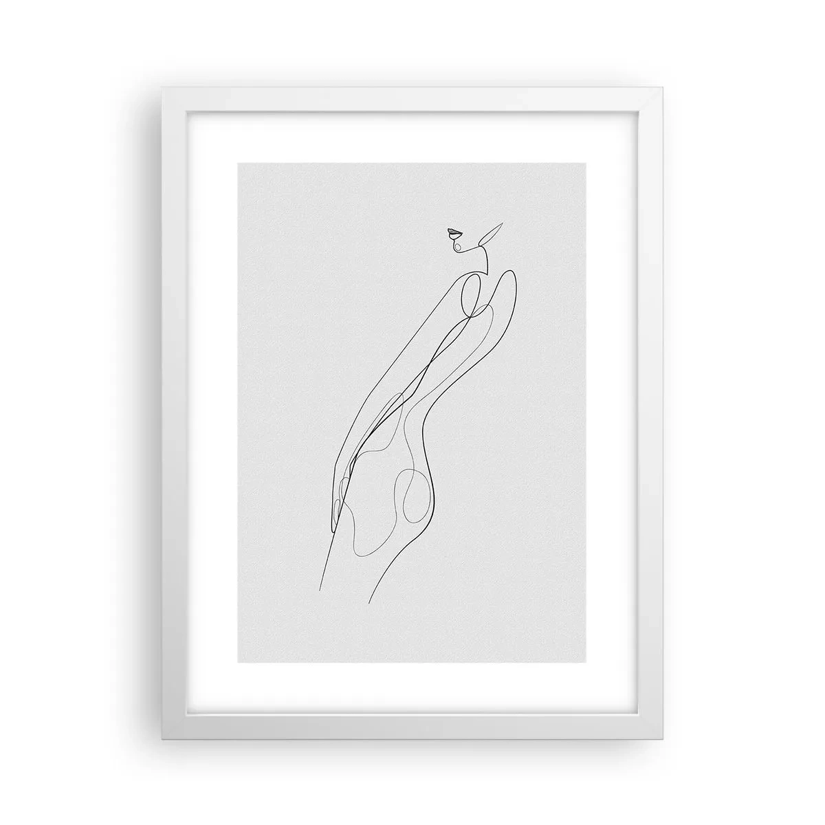 Poster in cornice bianca - Appena una promessa - 30x40 cm