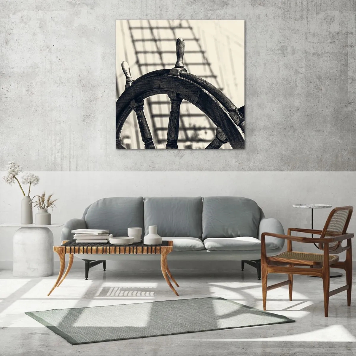 Quadro su vetro - Racconti del mare - 50x50 cm