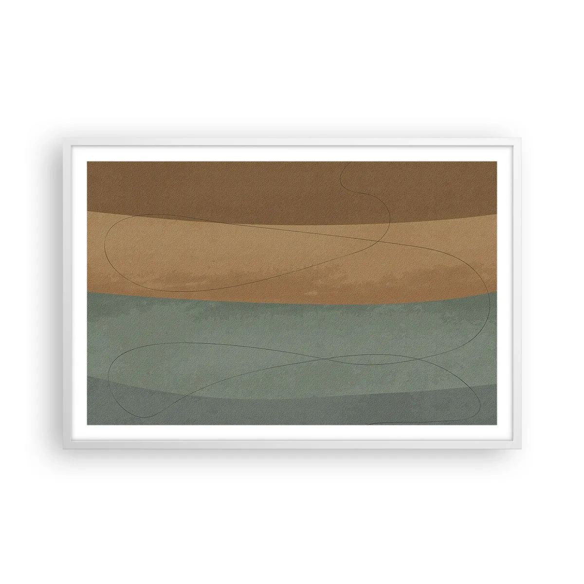 Poster in cornice bianca - Composizione orizzontale - 91x61 cm